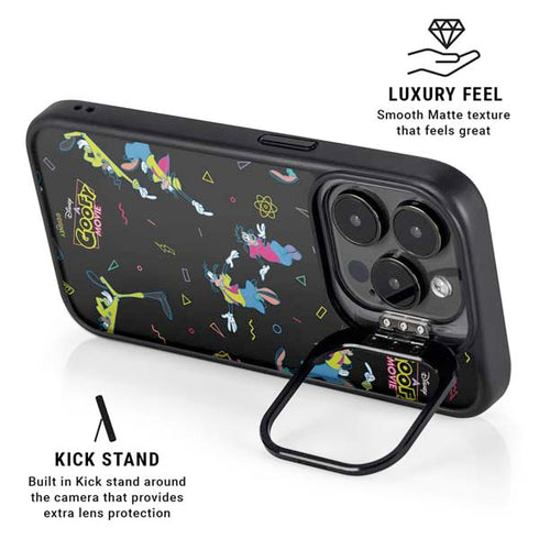 Disney Goofy Movie Pattern iPhone 14 Pro Max Kickstand Case