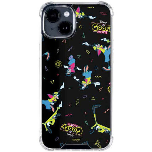 Disney Goofy Movie Pattern iPhone 15 Clear Case