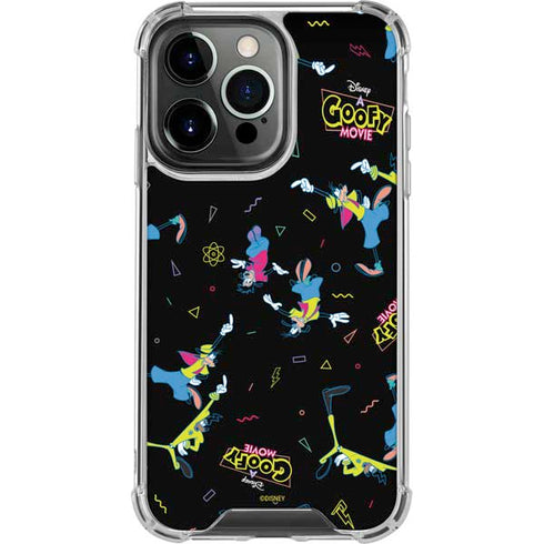 Disney Goofy Movie Pattern iPhone 15 Pro Clear Case