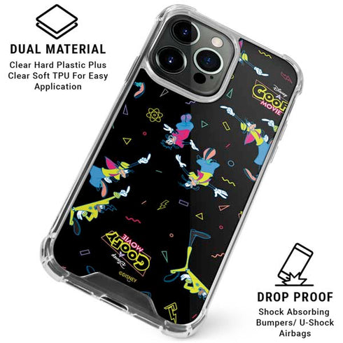 Disney Goofy Movie Pattern iPhone 15 Pro Clear Case