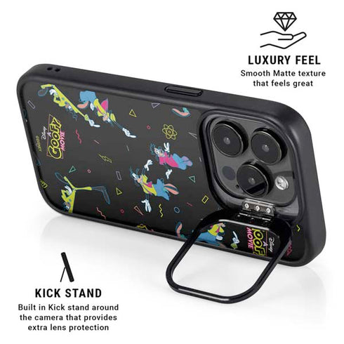 Disney Goofy Movie Pattern iPhone 15 Pro Kickstand Case
