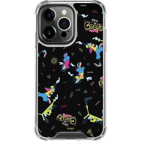 Disney Goofy Movie Pattern iPhone 15 Pro Max Clear Case