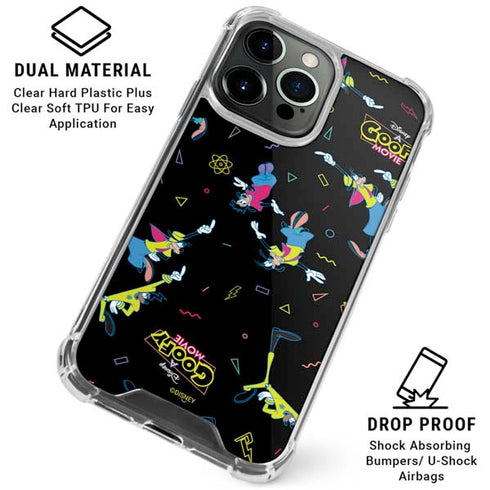 Disney Goofy Movie Pattern iPhone 15 Pro Max Clear Case