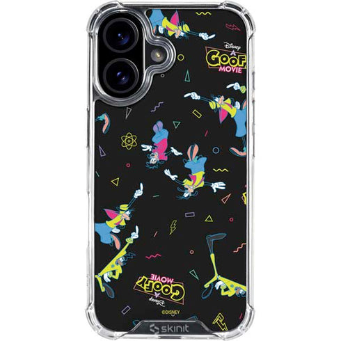 Disney Goofy Movie Pattern iPhone 16 Plus Clear Case