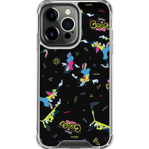 Disney Goofy Movie Pattern iPhone 16 Pro Max Clear Case