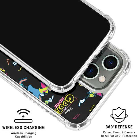 Disney Goofy Movie Pattern iPhone 16 Pro Max Clear Case