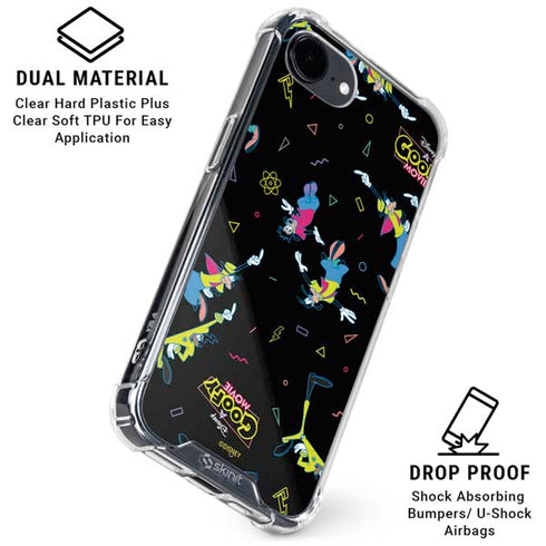 Disney Goofy Movie Pattern iPhone 16e Clear Case
