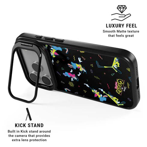 Disney Goofy Movie Pattern iPhone 17 Pro Max Kickstand Case