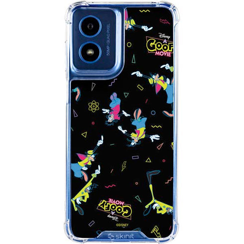 Disney Goofy Movie Pattern Moto G 5G (2024) Clear Case