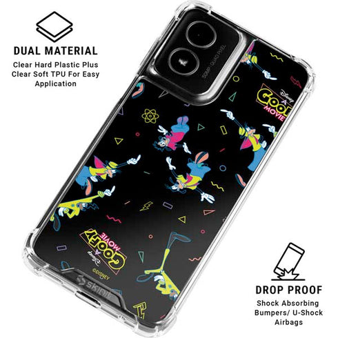 Disney Goofy Movie Pattern Moto G Power 5G (2024) Clear Case