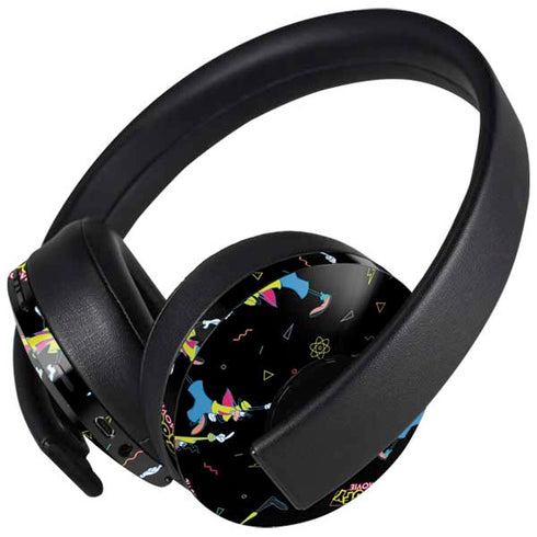 Disney Goofy Movie Pattern PlayStation 4 Gold Wireless Headset Skin