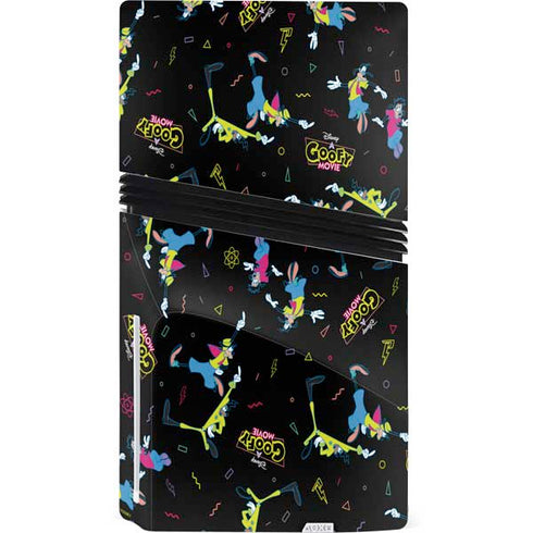 Disney Goofy Movie Pattern PS5 Pro Disk Bundle Skin