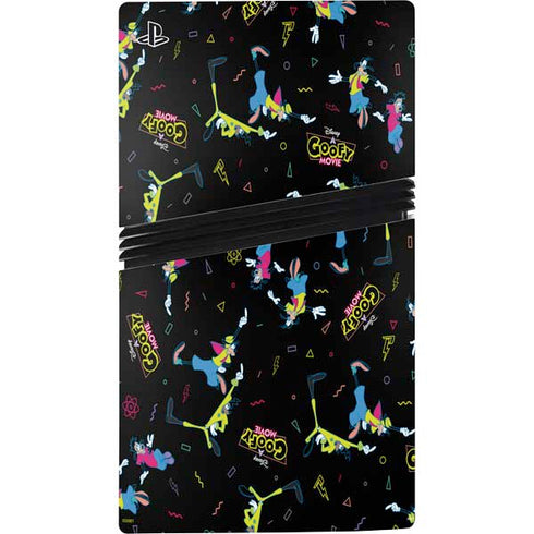 Disney Goofy Movie Pattern PS5 Pro Disk Console Skin
