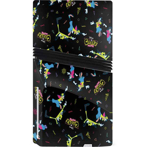 Disney Goofy Movie Pattern PS5 Pro Disk Console Skin