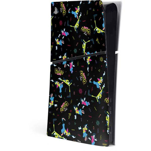 Disney Goofy Movie Pattern PS5 Slim Digital Edition Console Skin