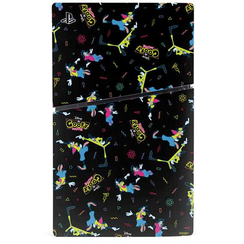 Disney Goofy Movie Pattern PS5 Slim Disk Bundle Skin