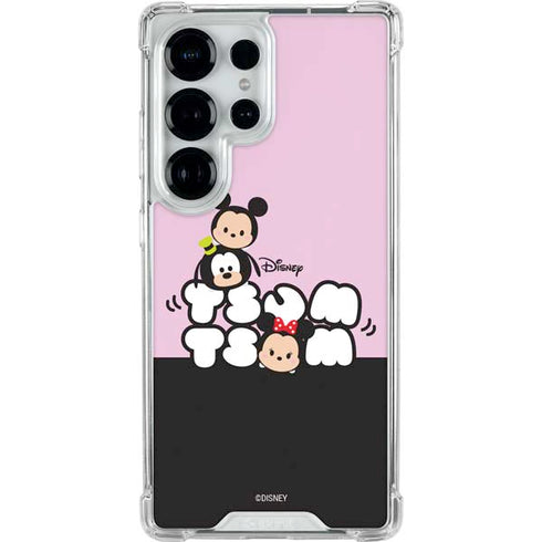 Disney Tsum Tsum Goofy Mickey and Minnie Galaxy S25 Ultra Clear Case