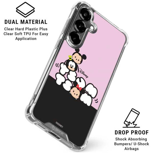 Disney Tsum Tsum Goofy Mickey and Minnie Galaxy S26 Clear Case