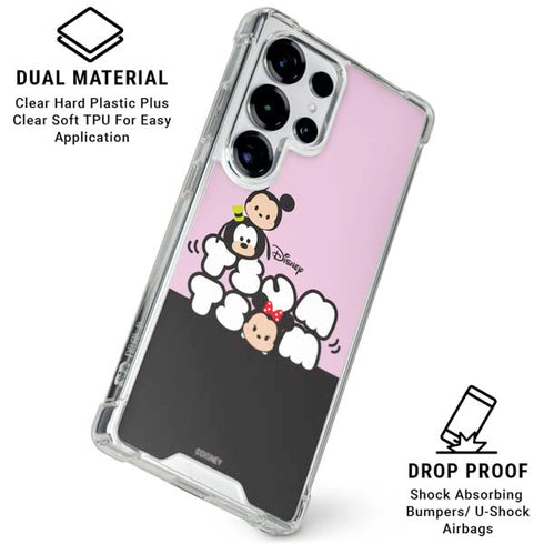 Disney Tsum Tsum Goofy Mickey and Minnie Galaxy S26 Ultra Clear Case