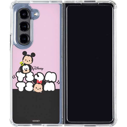 Disney Tsum Tsum Goofy Mickey and Minnie Galaxy Z Fold5 5G Clear Case