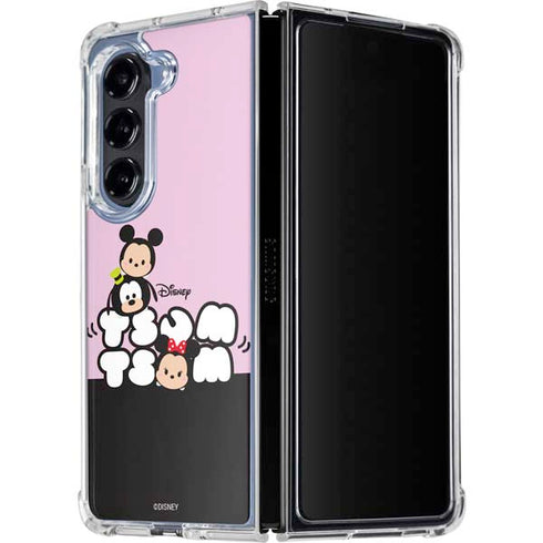 Disney Tsum Tsum Goofy Mickey and Minnie Galaxy Z Fold5 5G Clear Case
