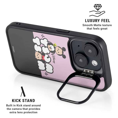 Disney Tsum Tsum Goofy Mickey and Minnie iPhone 14 Kickstand Case