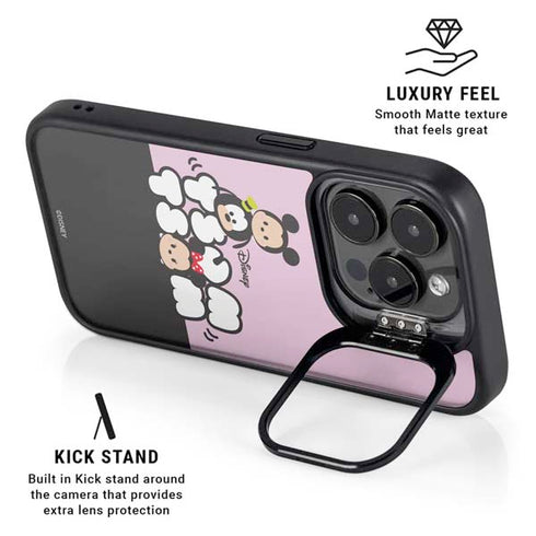 Disney Tsum Tsum Goofy Mickey and Minnie iPhone 14 Pro Max Kickstand Case
