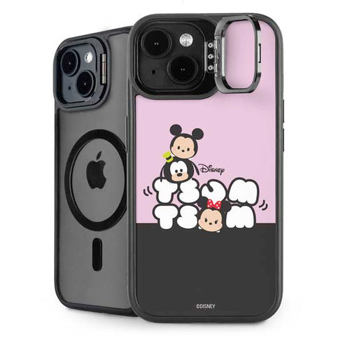 Disney Tsum Tsum Goofy Mickey and Minnie iPhone 15 Kickstand Case