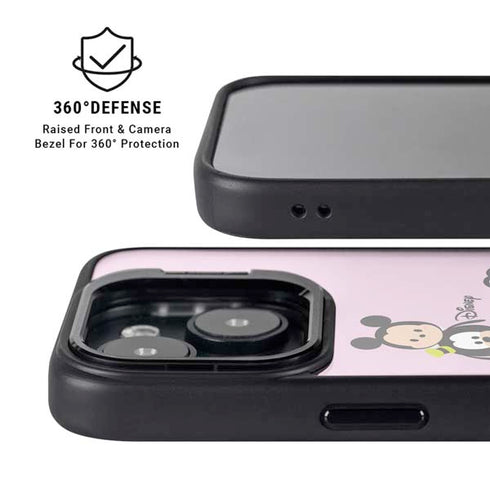 Disney Tsum Tsum Goofy Mickey and Minnie iPhone 15 Plus Kickstand Case