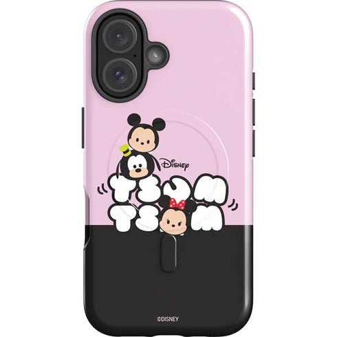 Disney Tsum Tsum Goofy Mickey and Minnie iPhone 16 Magsafe Impact Case