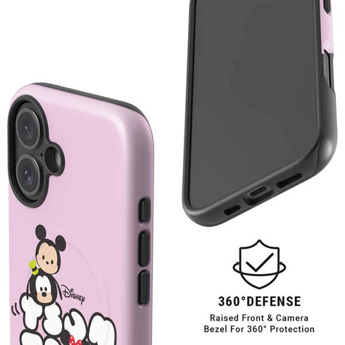 Disney Tsum Tsum Goofy Mickey and Minnie iPhone 16 Magsafe Impact Case