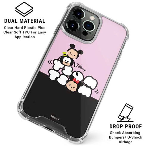 Disney Tsum Tsum Goofy Mickey and Minnie iPhone 16 Pro Max Clear Case