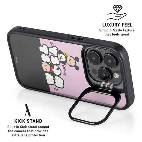 Disney Tsum Tsum Goofy Mickey and Minnie iPhone 16 Pro Max Kickstand Case