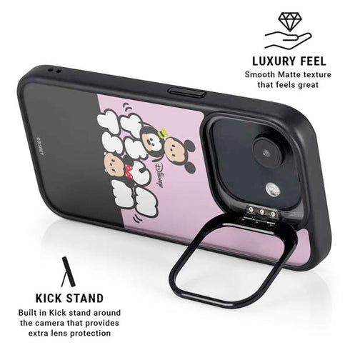 Disney Tsum Tsum Goofy Mickey and Minnie iPhone 16e Kickstand Case