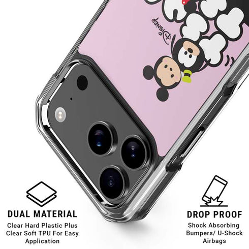 Disney Tsum Tsum Goofy Mickey and Minnie iPhone 18 Pro Clear Case