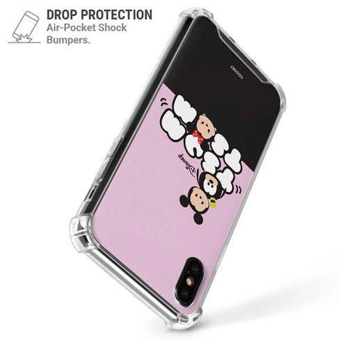 Disney Tsum Tsum Goofy Mickey and Minnie iPhone X/XS Clear Case