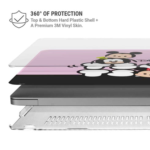 Disney Tsum Tsum Goofy Mickey and Minnie MacBook Pro 14in (2021-24) Case plus Skin