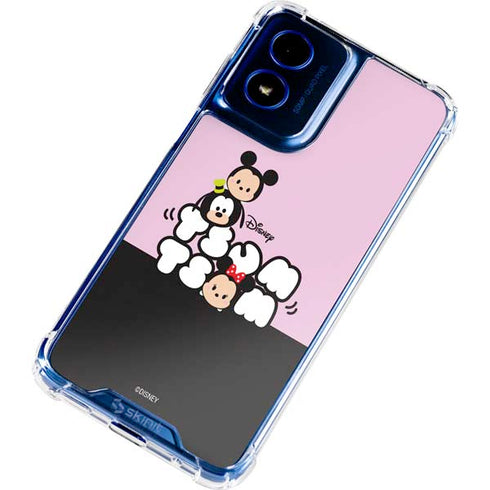 Disney Tsum Tsum Goofy Mickey and Minnie Moto G 5G (2024) Clear Case