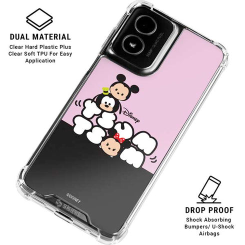 Disney Tsum Tsum Goofy Mickey and Minnie Moto G Power 5G (2024) Clear Case