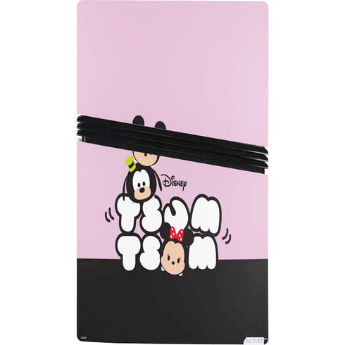 Disney Tsum Tsum Goofy Mickey and Minnie PS5 Pro Console Skin