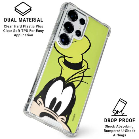 Disney Friends Goofy Up Close Galaxy S25 Ultra Clear Case