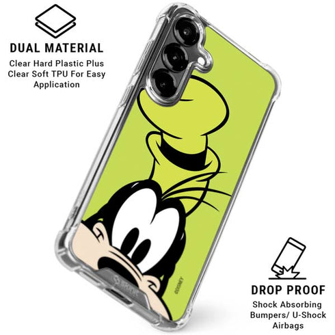 Disney Friends Goofy Up Close Galaxy S26 Clear Case