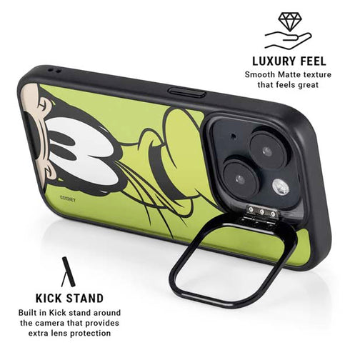 Disney Friends Goofy Up Close iPhone 14 Plus Kickstand Case