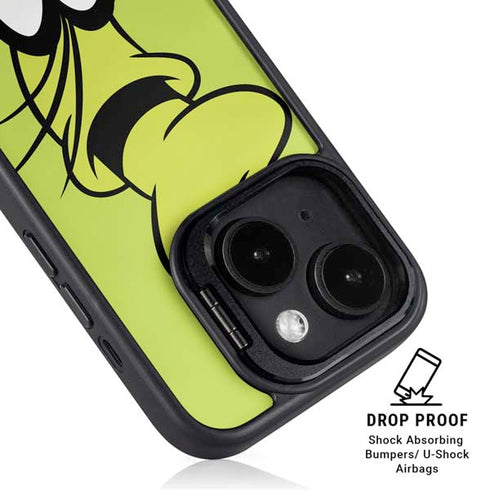 Disney Friends Goofy Up Close iPhone 14 Plus Kickstand Case