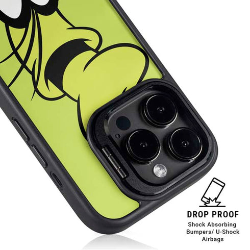 Disney Friends Goofy Up Close iPhone 14 Pro Max Kickstand Case