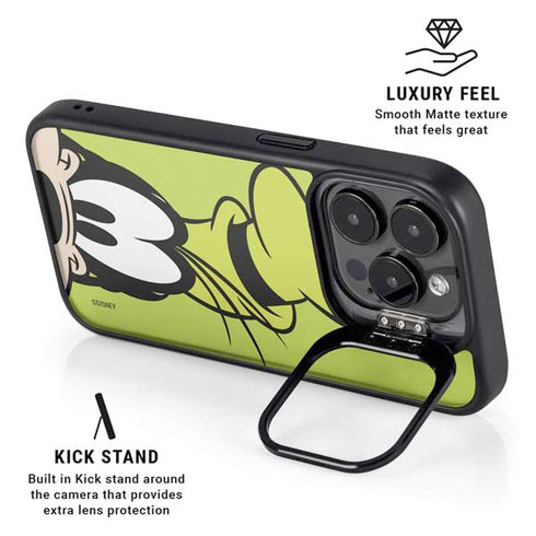 Disney Friends Goofy Up Close iPhone 15 Pro Max Kickstand Case