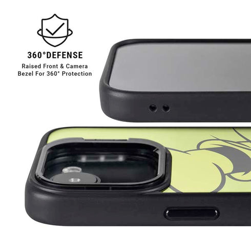 Disney Friends Goofy Up Close iPhone 16e Kickstand Case