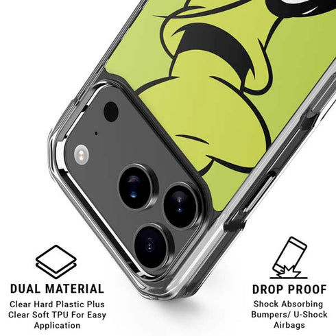 Disney Friends Goofy Up Close iPhone 18 Pro Clear Case