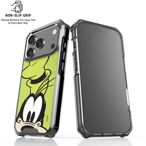 Disney Friends Goofy Up Close iPhone 18 Pro Clear Case