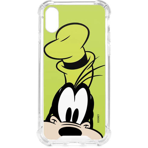 Disney Friends Goofy Up Close iPhone XS Clear Case